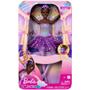 Imagem de Boneca Barbie Fantasia Bailarina Luzes Brilhantes Roxa Hlc26