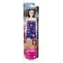 Imagem de Boneca Barbie Fashion Básica Vestido Azul Borboletas - Mattel T7439/HBV06