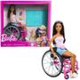 Imagem de Boneca Barbie Fashion Cadeira De Rodas E Cão HJY85 Mattel