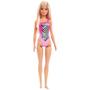 Imagem de Boneca Barbie Fashion Loira Vestido Rosa Mattel