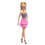 Imagem de Boneca Barbie Fashionista - Blusa Listrada com Saia Rosa - Loira - 213 - Mattel