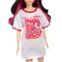 Imagem de Boneca Barbie Fashionista - Camiseta Longa Estampada - 214 - Mattel