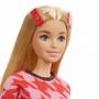 Imagem de Boneca Barbie Fashionista Loira 32cm Conjunto Rosa Vermelho