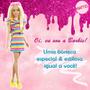 Imagem de Boneca Barbie Fashionista Vestido Arco Íris Mattel Original