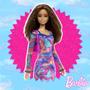 Imagem de Boneca Barbie Fashionista Vestido Colorido Mattel Original