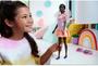 Imagem de Boneca Barbie Fashionistas 216 com Corpo Alto, Cabelo Preto em Rabo de Cavalo Baixo