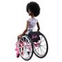 Imagem de Boneca Barbie Fashionistas Negra Cadeira De Rodas - Mattel