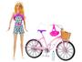 Imagem de Boneca Barbie FTV96 com Bicicleta