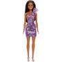 Imagem de Boneca Barbie Glitz - Vestido Roxo e Cabelo Afro com Brilho