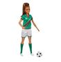 Imagem de Boneca Barbie Jogadora de Futebol Camisa Verde Mattel