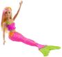 Imagem de Boneca Barbie Loira Sereia Explorar e Descobrir - Roupa Muda De Cor Golfinho Esguicha Água - Mattel