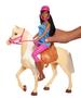 Imagem de Boneca Barbie Morena com Cavalo - Presente para Crianças (3 a 7 anos)