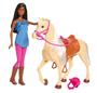 Imagem de Boneca Barbie Morena e Cavalo, Diversão Garantida