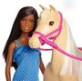 Imagem de Boneca Barbie Morena e Cavalo, Diversão Garantida