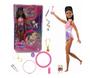 Imagem de Boneca Barbie Negra Ginasta Com Pet - Mattel HVM10