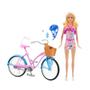 Imagem de Boneca Barbie Passeio de Bicicleta 29cm Mattel - HBY28
