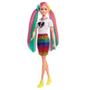 Imagem de Boneca Barbie Penteado Arco Íris Oncinha Loira Grn80 Mattel