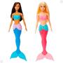 Imagem de Boneca barbie sereia básica loira ou morena original Mattel na praia