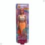 Imagem de Boneca Barbie Sereia Cauda Laranja Cabelo Rosa Hrr02 Mattel