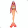 Imagem de Boneca Barbie Sereia Cauda Laranja Cabelo Rosa Hrr02 Mattel