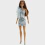 Imagem de Boneca Barbie Vestido Glitter Morena T7580 - Original Mattel