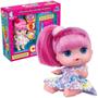 Imagem de Boneca Bebê Acessórios Surpresas Cabelo Rosa Brinquedos