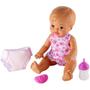 Imagem de Boneca Bebê Baby Little Mommy Hora Do Faz Xixi Com Acessórios Mamadeira Chupeta E Fraldinha - Mattel