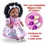 Imagem de Boneca Bebê Collezione Angelina Negra 62 Frases