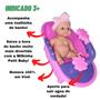 Imagem de Boneca Bebê Com Banheira Banho que Sai Água de Verdade Milkinha
