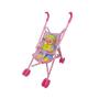Imagem de Boneca bebe com carrinho de passeio dobravel infantil reborn brinquedo