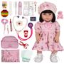 Imagem de Boneca Bebe Infantil Barbie Reborn 52 cm Realista Grande