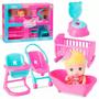 Imagem de Boneca Bebe Little Dolls Casinha + 6 Acessórios - Divertoys