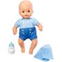 Imagem de Boneca Bebê - Little Mommy - Recém Nascido - Roupinha Listrada Azul - Mattel