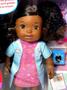 Imagem de Boneca Bebê Menina Baby Little Mommy Morena Negra Com Cabelo - Quando Eu Crescer Quero Ser Médica Veterinária - Com Acessórios Da Profissão - Mattel