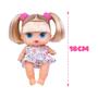 Imagem de Boneca Bebê Menina Loira Baby's Collection Mini Passeio Com Cabelinho Presente Para Meninas - Super Toys