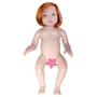 Imagem de Boneca Bebê Reborn Baby Kiss Ruiva Corpo Inteiro Silicone