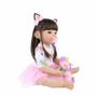 Imagem de boneca bebe reborn corpo vinil silicone com 55cm