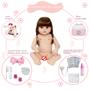 Imagem de Boneca Bebe Reborn Fofinha Princesa 46cm Com Kit Acessórios