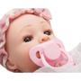 Imagem de Boneca Bebê Reborn Laura Baby Mini Lauren 100% Vinil Siliconado Enxoval Completo 3 Acessórios - Shiny Toys 000544