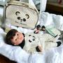 Imagem de Boneca Bebê Reborn Menino Panda Banho Silicone Presente Lançamento
