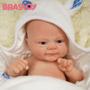 Imagem de Boneca Bebê Reborn Realista Brastoy 100% Silicone Pode Dar Banho Conjunto de Roupa Chupeta Mamadeira e Pelúcia