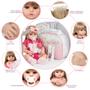 Imagem de Boneca Bebê Reborn Recém Nascida 100% Vinil Siliconado 46cm