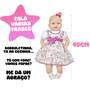 Imagem de Boneca Bebê Thaily Com Vestido Linda Vinil Macio Com Som - Anjo Brinquedos