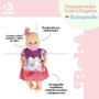 Imagem de Boneca Bebezinho Pequerrucha com Chupeta Vestido Lindo Super Divertida Brinquedo Menina