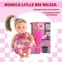 Imagem de Boneca Beleza Bebê Little bee baby reborn bonequinha brinquedo menina - BEETOYS