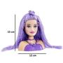 Imagem de Boneca Busto da Barbie Cabelo Roxo com Acessórios Mattel