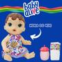 Imagem de Boneca Com Acessórios Infantil Baby Alive Hora Do Xixi Mamadeirinha E Fraldinha Articulada 29cm Hasbro