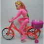 Imagem de Boneca Com Bicicleta Que Pedala De Verdade Musical C/led