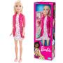 Imagem de Boneca da Barbie Original Veterinária Gigante com 3 Gatinhos