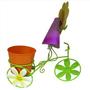Imagem de Boneca de Flor com Bicicleta Para Enfeite e Decoraçao Jardim e Flores Vaso Laranja (BON-P-11)